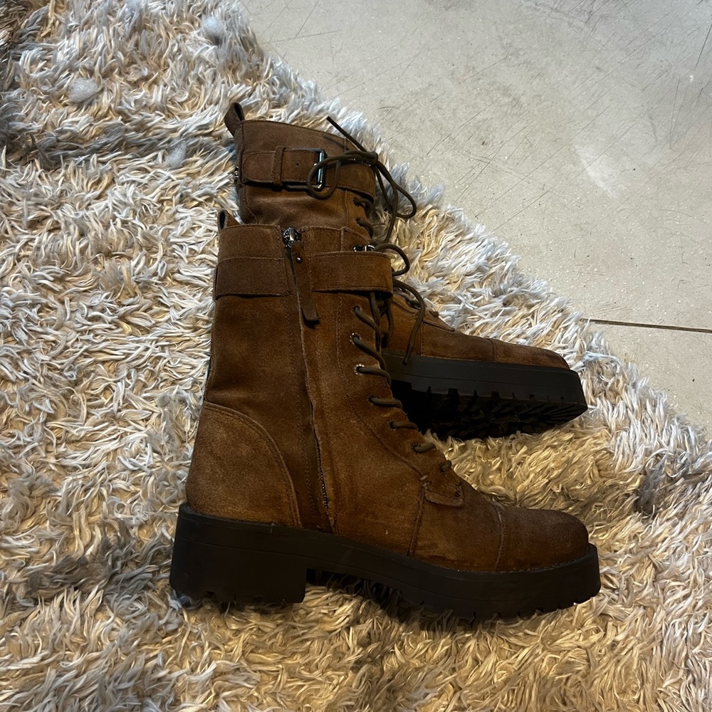 Sam Edelman Brown Leather Boots Size 7.5